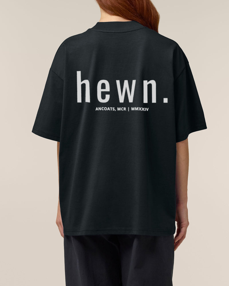 Women's Organic Cotton Signature Oversized T-Shirt | Jet Black