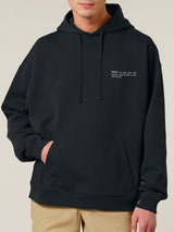Immaculate Vegan - hewn. Mens Organic Cotton Signature Oversized Hoodie in Jet Black