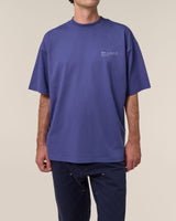 Immaculate Vegan - hewn. Mens Organic Cotton Signature Oversized T-shirt in Dusk Purple