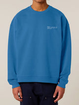 Immaculate Vegan - hewn. Mens Organic Cotton Signature Oversized Sweatshirt in Morpho Blue