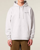 Immaculate Vegan - hewn. Mens Organic Cotton Signature Oversized Hoodie in Cloud Grey Marl
