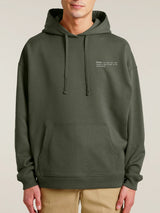 Immaculate Vegan - hewn. Mens Organic Cotton Signature Oversized Hoodie in Pine Green Khaki