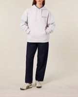 Immaculate Vegan - Women's Organic Cotton Signature Oversized Hoodie | Cloud Grey Marl