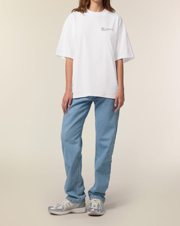 Women's Organic Cotton Signature Oversized T-Shirt | Snow White