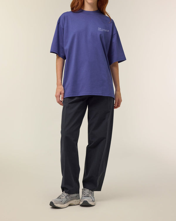 Women's Organic Cotton Signature Oversized T-Shirt | Dusk Purple