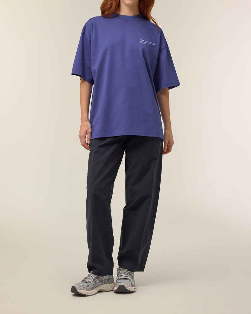 Women's Organic Cotton Signature Oversized T-Shirt | Dusk Purple
