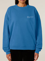 Immaculate Vegan - Women's Organic Cotton Signature Oversized Sweatshirt | Morpho Blue