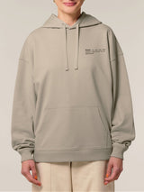 Immaculate Vegan - Women's Organic Cotton Signature Oversized Hoodie | Limestone Grey