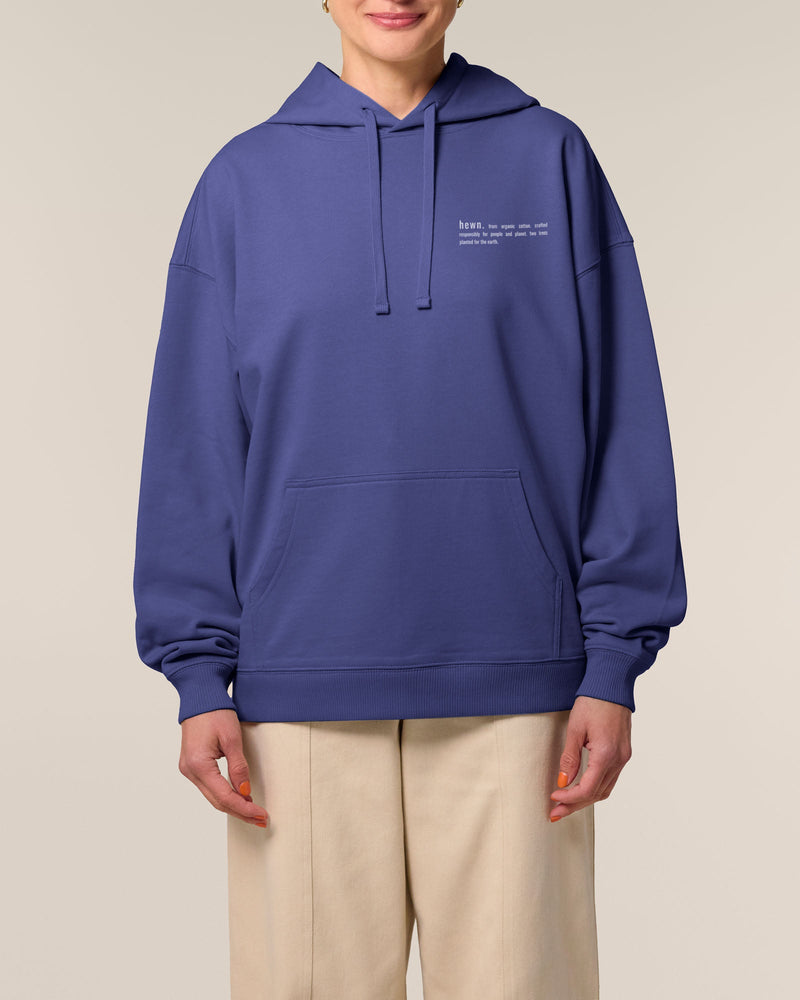 Women's Organic Cotton Signature Oversized Hoodie | Dusk Purple