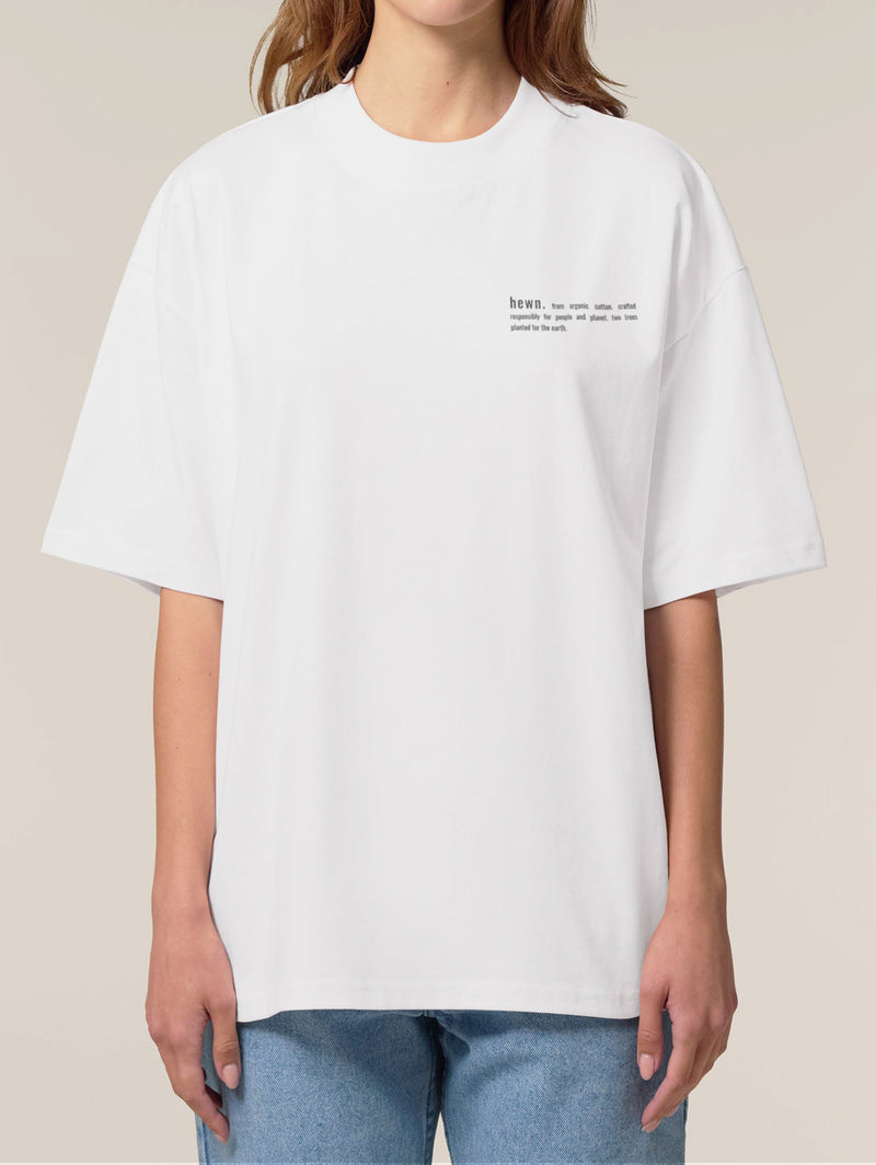 Women's Organic Cotton Signature Oversized T-Shirt | Snow White