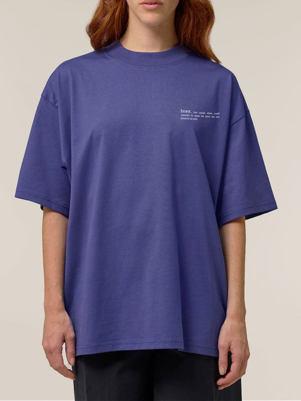 Women's Organic Cotton Signature Oversized T-Shirt | Dusk Purple