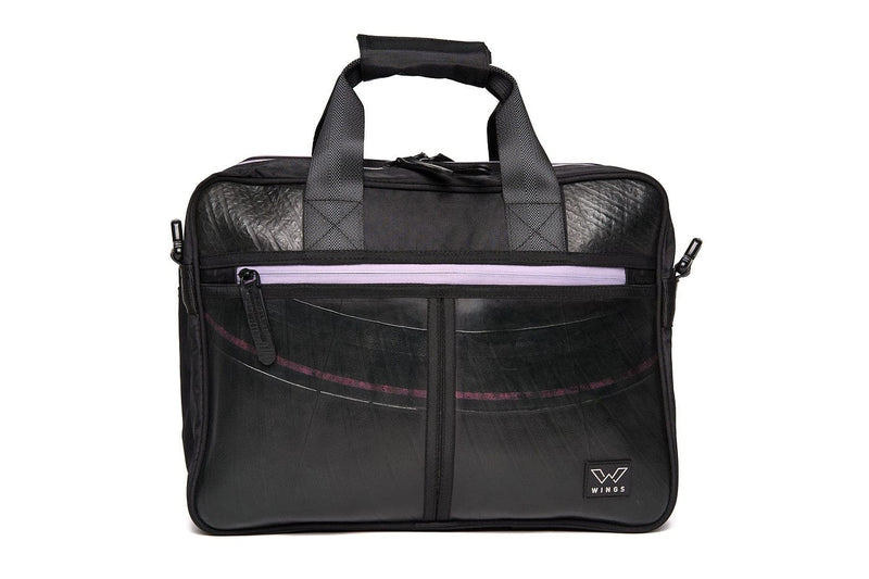 Ecowings Elegant Eagle Upcycled Tires Vegan Laptop Bag | Multiple Colours