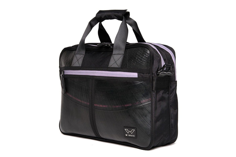 Ecowings Elegant Eagle Upcycled Tires Vegan Laptop Bag | Multiple Colours