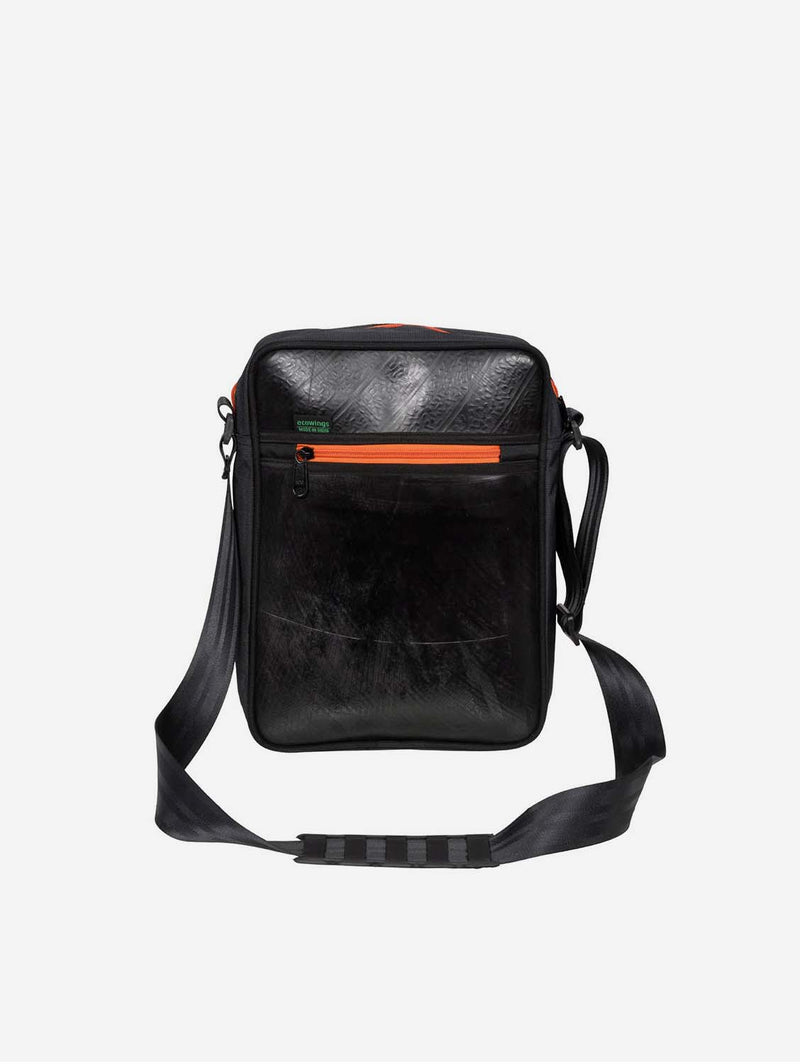 Ecowings Robby Upcycled Tires Vegan Laptop Shoulder Bag | Multiple Colours Orange