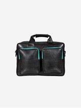 Immaculate Vegan - Ecowings Panda Upcycled Tired Vegan Laptop Bag | Multiple Colours Turquoise