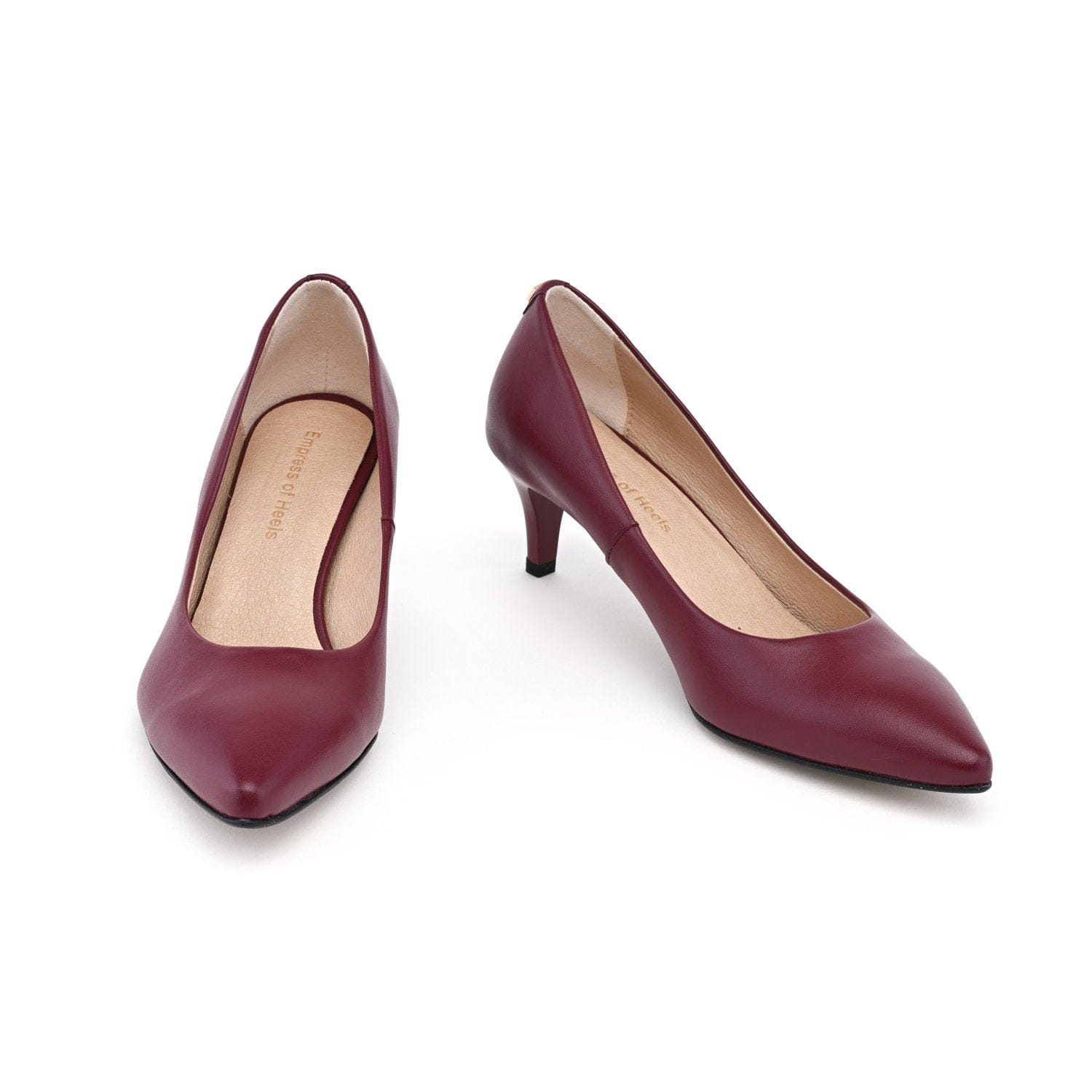 Empress of Heels Burgundy Bliss - vegan 55mm heels