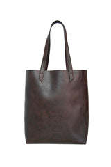 Immaculate Vegan - Canussa Basic Vegan Leather Everyday Tote Bag | Chocolate