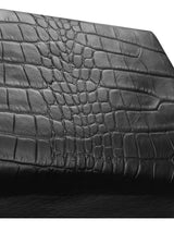 Immaculate Vegan - Estimon BOWLING BAG CORN BLACK CROCO