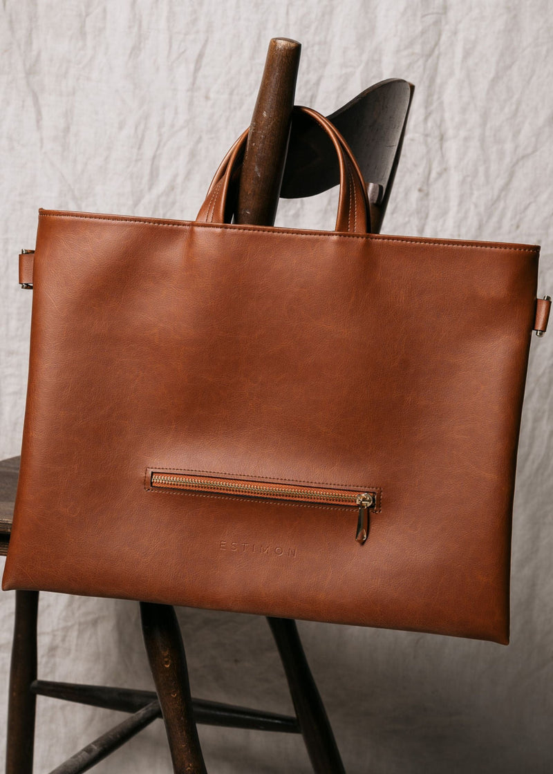 Estimon LAPTOP BAG CORN COGNAC