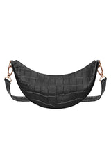 Immaculate Vegan - Estimon MINI HOBO CORN BLACK CROCO