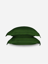 Immaculate Vegan - Ethical Bedding Eucalyptus Silk Pillowcase Pair in Forest Green (Best Seller)