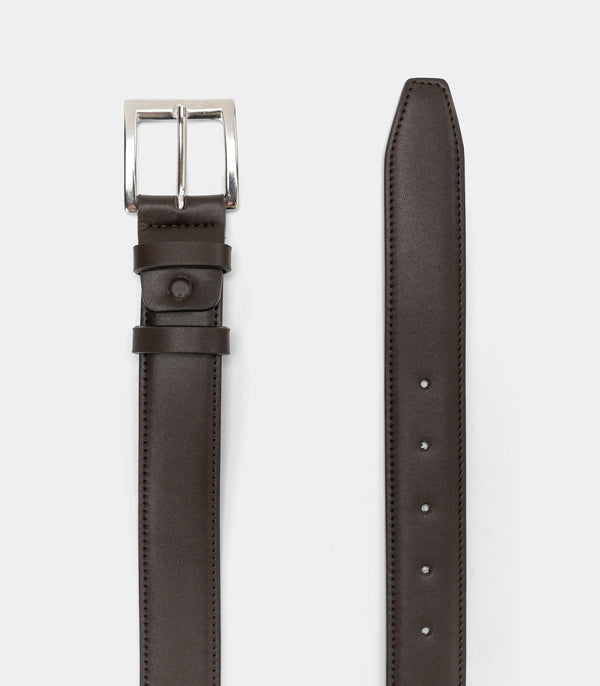 Solari Milano Classic Vegan Belt – Dark Brown