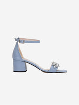 Immaculate Vegan - Forever and Always Shoes Adeline - Blue Wedding Shoes with Rhinestones