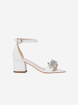 Immaculate Vegan - Forever and Always Shoes Adeline - White Wedding Shoes with Rhinestones