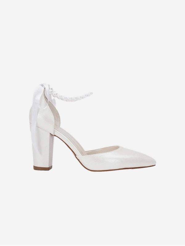 Forever and Always Shoes Agnes - Ivory Pearl Wedding Heels