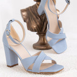 Immaculate Vegan - Forever and Always Shoes Amelia - Light Blue Heels