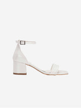 Immaculate Vegan - Forever and Always Shoes Artemis - Ivory Block Heels with Ribbon