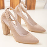 Immaculate Vegan - Forever and Always Shoes Colette - Beige Suede Heels