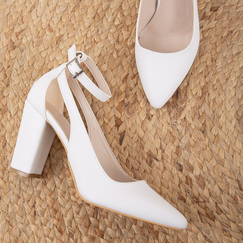 Forever and Always Shoes Colette - White Wedding Shoes