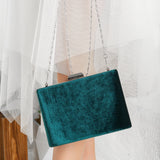 Immaculate Vegan - Forever and Always Shoes Alba - Green Velvet Clutch Emerald Green