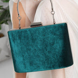 Immaculate Vegan - Forever and Always Shoes Alba - Green Velvet Clutch Emerald Green