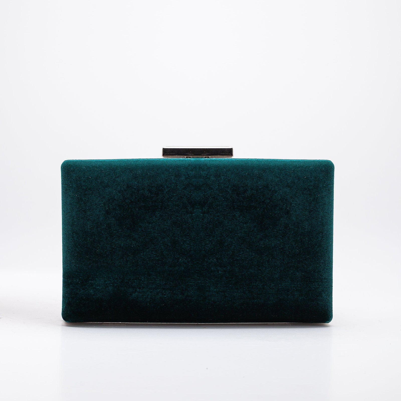 Dark green velvet clutch bag on sale