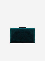 Immaculate Vegan - Forever and Always Shoes Clara - Green Velvet Clutch Emerald Green