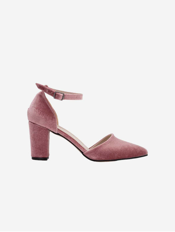 Forever and Always Shoes Gisele - Royal Rose Velvet Shoes