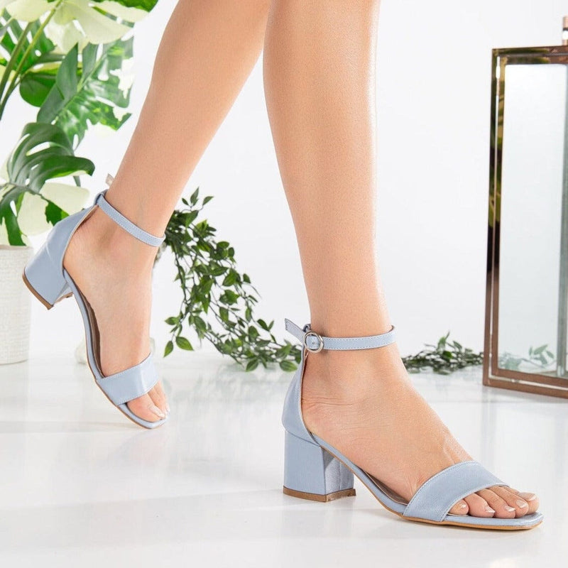 Forever and Always Shoes Hera - Baby Blue Sandals with Ribbon
