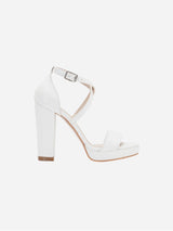 Immaculate Vegan - Forever and Always Shoes Leila - Platform Criss Cross Wedding Shoes