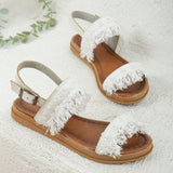 Immaculate Vegan - Forever and Always Shoes Letty - Tulle Beach Sandals