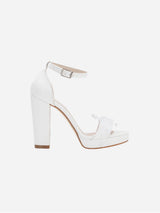 Immaculate Vegan - Forever and Always Shoes Nina - Platform Wedding Shoes with Pearls