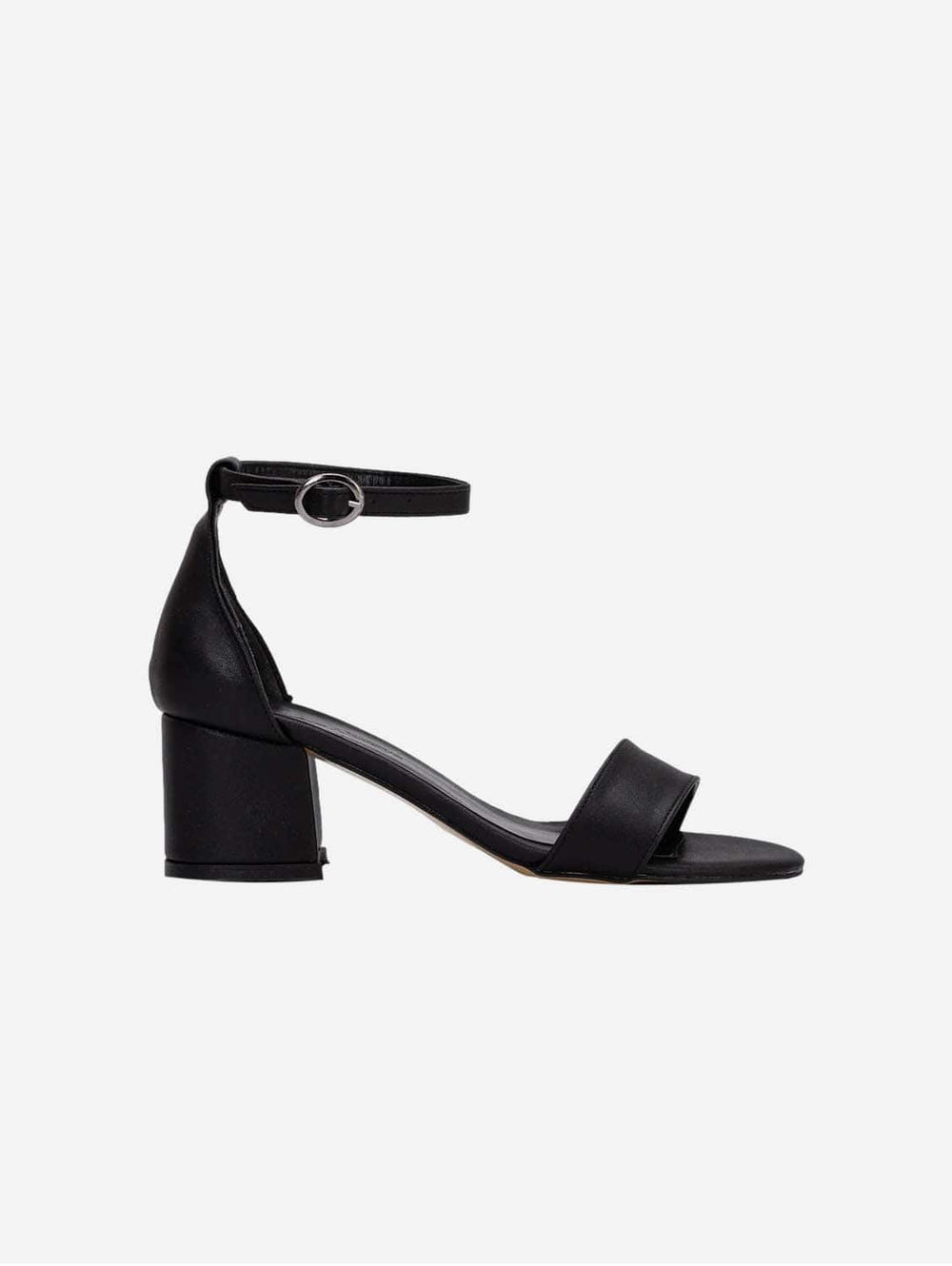 Black leather sandals low heel best sale