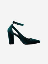 Immaculate Vegan - Forever and Always Shoes Camila Velvet Vegan Heels | Emerald Green UK3 / EU36 / US5.5 / Emerald Green