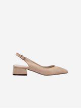 Immaculate Vegan - Forever and Always Shoes Emma Women's Suede Slingback Shoes | Beige UK3 / EU36 / US5.5
