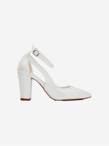 Immaculate Vegan - Forever and Always Shoes Camila Vegan Suede Wedding Heels | Ivory UK3 / EU36 / US5.5 / Ivory