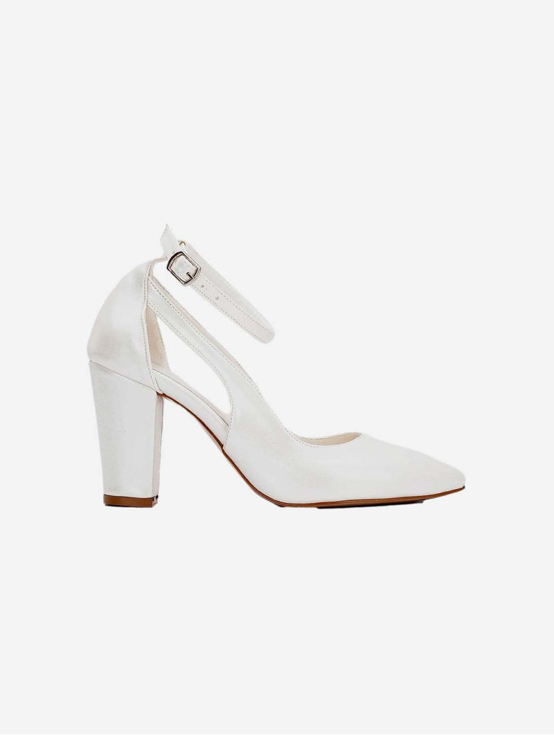 Forever and Always Shoes Camila Vegan Suede Wedding Heels | Ivory UK3 / EU36 / US5.5 / Ivory