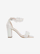 Immaculate Vegan - Forever and Always Shoes Dede Flower Vegan Leather Wedding Shoes | Ivory UK3 / EU36 / US5.5 / Ivory