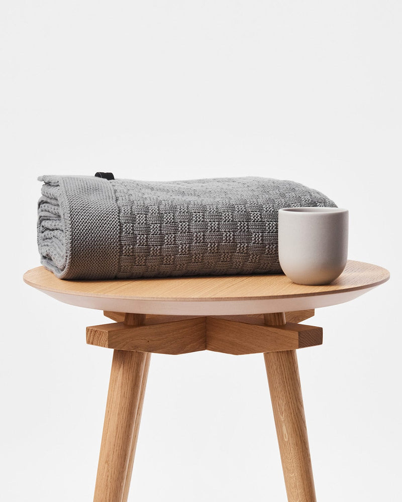 Mila.Vert Organic cotton knitted blanket