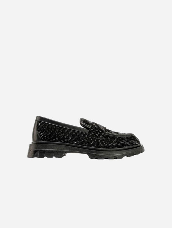 Prologue Shoes Babel Vegan Suede Loafers | Black